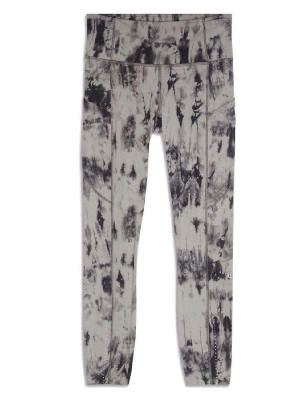 lululemon athletica Black & White Tie-Dye High-Rise Leggings